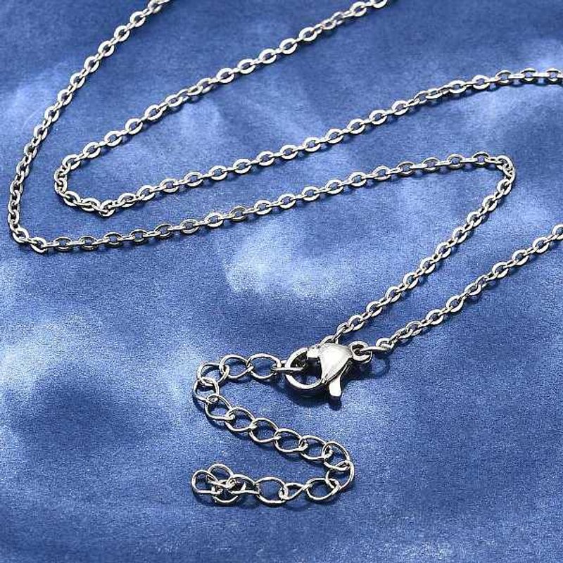 Collier en Chaîne en Acier Inoxydable 304 Non-Tarnish 17.9 pouces — Collier pendentif
