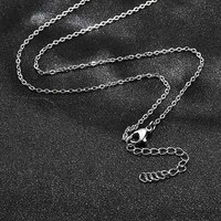 Collier en chaîne en acier inoxydable 304 anti-ternissement 19,6 pouces