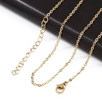 Collier en Chaîne en Acier Inoxydable 304 avec Ion Plating, Plaqué Or 18K — Collier pendentif