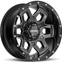 Ultra Roue 217BM Warlock Noir - 18x9 - Motif de boulon 6x135