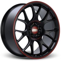 BBS CHR Formé au Flux Noir avec Rouge - 19x8.5 - 5x120 - 32 Offset