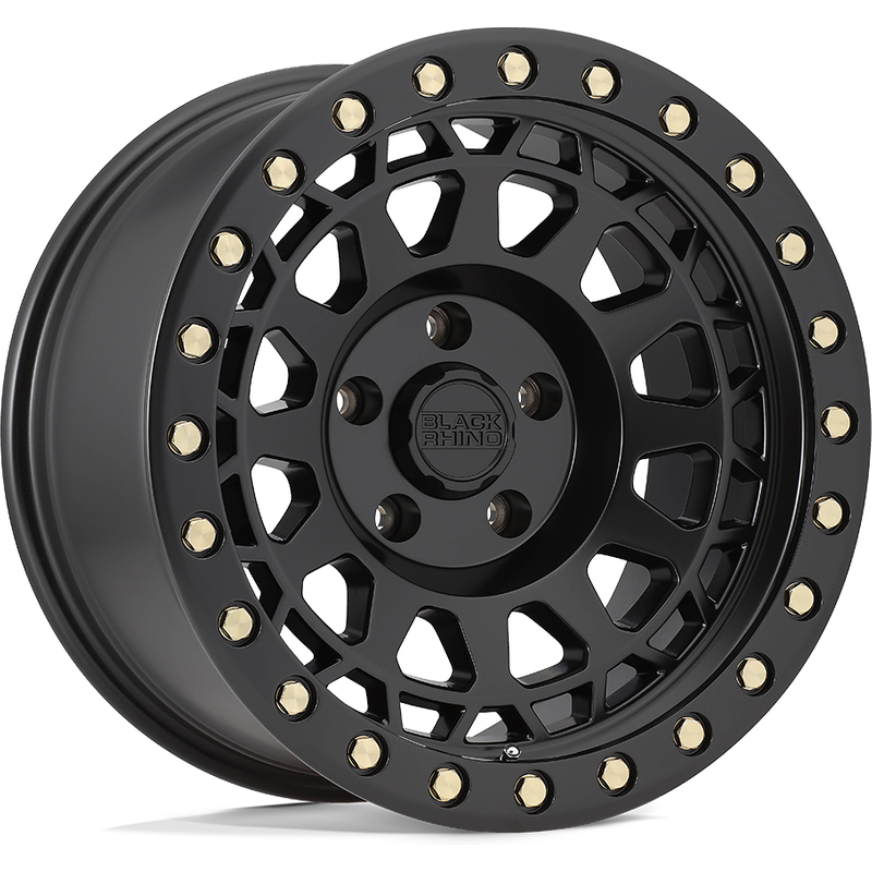 Roues Black Rhino Primm Noir Mat - 17x9 - Motif de boulonnage 5x127 — Roues et jantes
