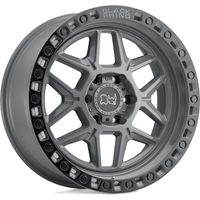 Jantes Black Rhino Kelso Grises avec Noires 18x9 - Motif de 6x135