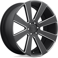 DUB S187 8-Ball Black Milled Wheels - 22x9.5 - 6x139.7 Bolt Pattern — Wheels & Rims
