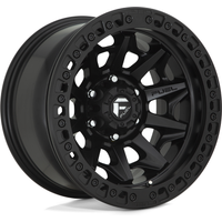 Fuel D114 Covert Beadlock Matte Black Wheels - 17x9, 5x127 Bolt Pattern — Wheels & Rims