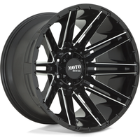 Roues Moto Metal MO998 Kraken Noir Brillant Milled - 20x10 - 6x139,7 — Roues et jantes