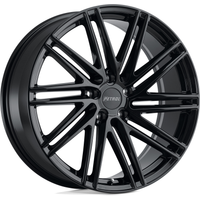 Roues Petrol P1C Noir Brillant 17x8 - Motif de Boulon 5x108, Déport 40