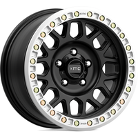 KMC Roue KM234 Grenade Desert Beadlock Noir Satin 17x8.5 6x135 — Roues et jantes