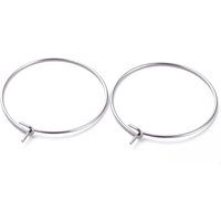 Trouvailles de Boucles d'Oreilles en Acier Inoxydable 316, 25x0.7mm