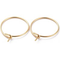 Trouvailles de Boucles d'Oreilles en Acier Inoxydable 316, Plaqué Or 18K — Accessoires pour bijoux