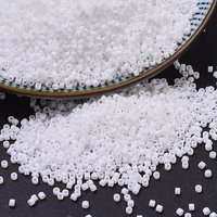 Perles Miyuki Delica, Cylindre, Perles de Verre Japonaises, Blanc Opaque — Perles à bijoux