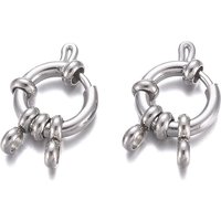 Clips à ressort en acier inoxydable 304 résistant au ternissement — Accessoires pour bijoux