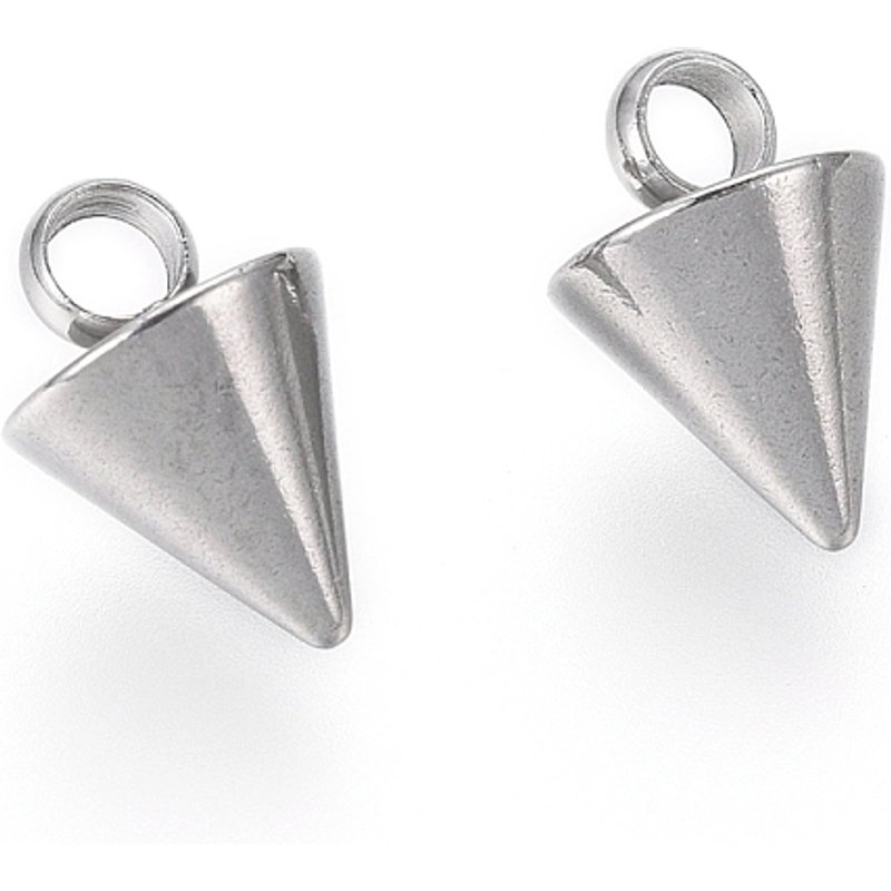 Pendants en Acier Inoxydable 304, Résistants aux Taches, Forme de Pointe — Breloques et pendentifs