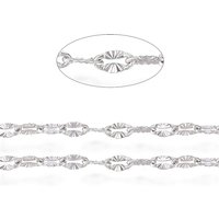 Non-Tarnish 304 Stainless Steel Textured Cable Chains, 32.8 Feet — Chains, Wire & Cord