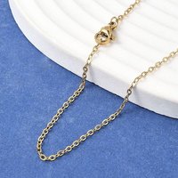 Collier en chaîne câblée en acier inoxydable 304, Ion Plating, 17,7 pouces — Collier pendentif
