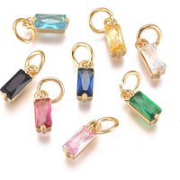 Charms en Zircon Cubique Micro Pave en Laiton avec Anneau de Saut — Breloques et pendentifs