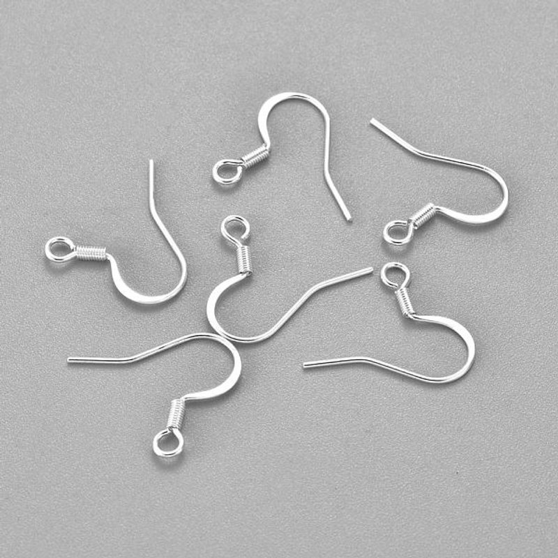 304 Stainless Steel French Earring Hooks with Horizontal Loop — Jewelry Findings