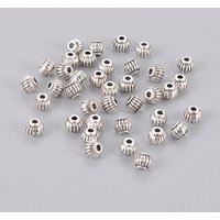 Perles de séparation de style tibétain, argent antique, sans plomb, 5mm — Perles à bijoux