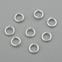 304 Stainless Steel Open Jump Rings, Silver, 18 Gauge, 6mm — Jewelry Findings