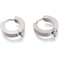 Trouvailles de boucles d'oreilles huggie en acier inoxydable 304 avec boucle verticale — Accessoires pour bijoux
