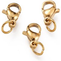 Attaches de homard en acier inoxydable 304 avec anneau de saut — Accessoires pour bijoux