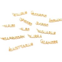 Pendants en laiton avec signes du zodiaque - 12 constellations — Breloques et pendentifs