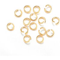 Anneaux ouverts en acier inoxydable 304, plaqué or 18k, 20 gauge — Accessoires pour bijoux