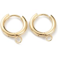 Trouvailles de Boucles d'Oreilles Huggie en Acier Inoxydable 201 avec Plaquage en Or — Accessoires pour bijoux