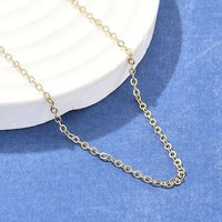 Collier en chaîne en laiton, plaqué or 18K, 15,75 pouces — Collier pendentif