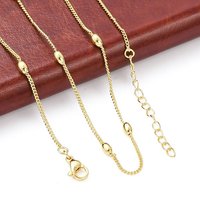 Collier Chaînes Satellites en Laiton pour Femmes, Plaqué Or 18K — Collier pendentif