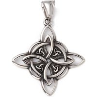 304 Stainless Steel Witch Knot Charms - Antique Silver Pendant — Charms & Pendants