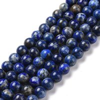 Fils de perles de lapis lazuli naturel, rond, 8mm, 15 pouces