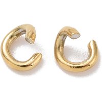 Anneaux ouverts en acier inoxydable 304 plaqués or 18K — Accessoires pour bijoux