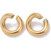 Anneaux ouverts en acier inoxydable 304, plaqué or 18K — Accessoires pour bijoux