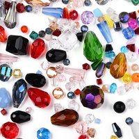 Perles en Verre Mélangées de Différentes Formes et Couleurs, Sac de 350g — Perles à bijoux