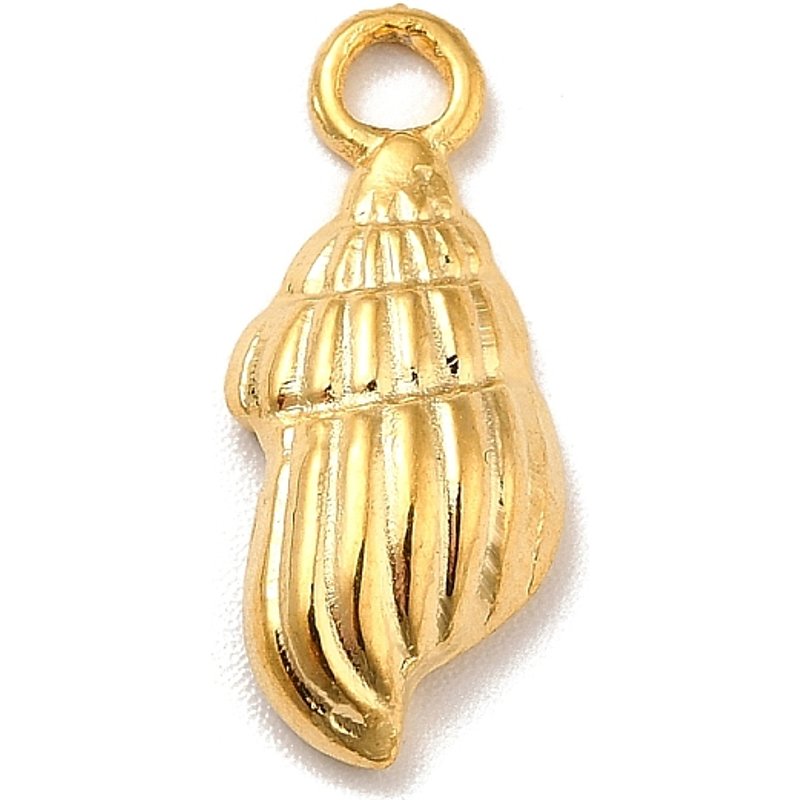 Charms Conch en Acier Inoxydable 304 Plaqué Or 18K — Breloques et pendentifs