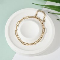 PVD Vacuum Plating 304 Stainless Steel Paperclip Chain Bracelet — Bracelet Women