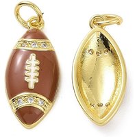 Pendentif Charm Rugby Rack Plating avec Plaquage en Or 18K — Breloques et pendentifs