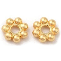 Perles Intercalaires en Acier Inoxydable 304, Fleurs, Plaqué Or 18K — Perles à bijoux