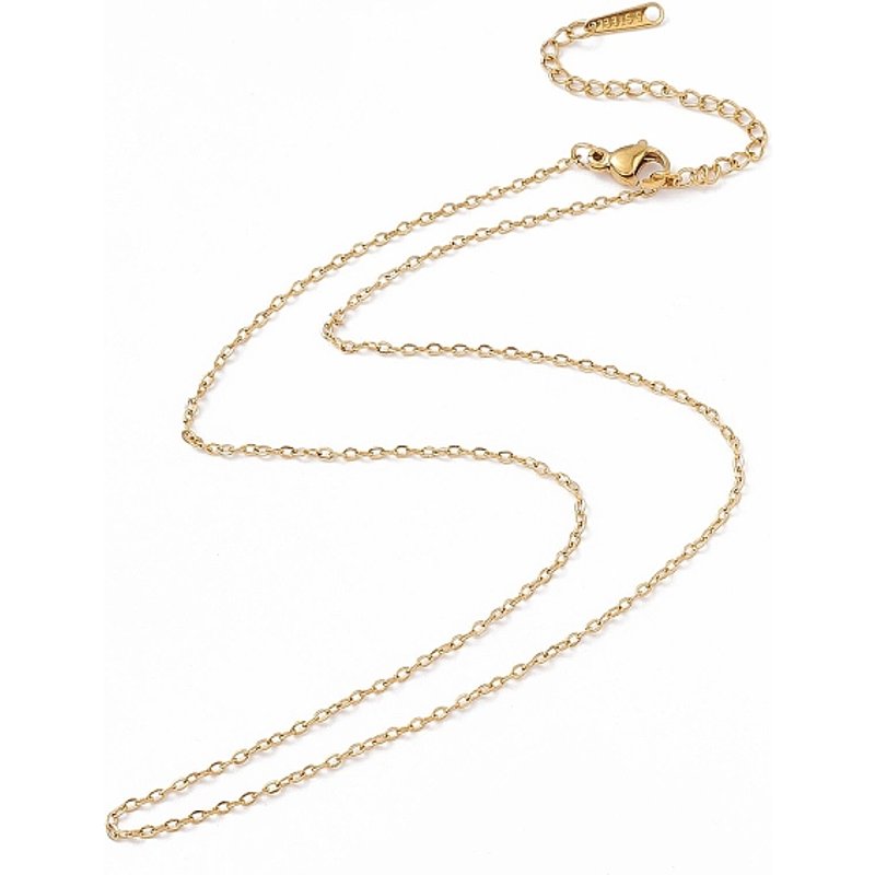 Collier en chaîne en acier inoxydable 304 avec placage ionique pour hommes et femmes — Collier pendentif