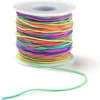 Corde Élastique Polyester Teintée en Segments Ronds avec Bobine, 1mm, 50m — Chaînes, fils et cordons