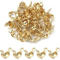 Embouts de Perles en Acier Inoxydable 304 avec Plaquage en Or 18K