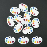 Charm en résine opaque en forme de planche à dessin, coloré — Breloques et pendentifs
