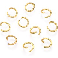 Anneaux Brisés Ouverts en Acier Inoxydable 304 PVD Plaqué Or 18K — Accessoires pour bijoux