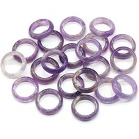Bagues en Améthyste Naturelle - Diamètre Intérieur 18-20mm — Bijoux fantaisie