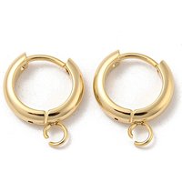 Trouvailles de Boucles d'Oreilles Huggie en Acier Inoxydable 201 avec Plaquage en Or