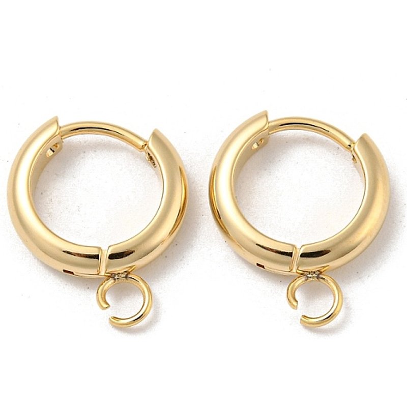 Trouvailles de Boucles d'Oreilles Huggie en Acier Inoxydable 201 avec Plaquage en Or — Accessoires pour bijoux