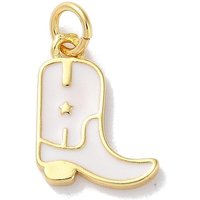 Rack Cowboy Boot Charm in 18K Gold Plated Brass with Jump Ring — Charms & Pendants