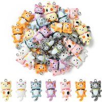 35 Pcs Mixed Color Cat Shape Resin Pendants — Charms & Pendants