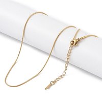 Collier en chaîne serpent en acier inoxydable Ion Plating 201, 16,14 pouces — Collier pendentif
